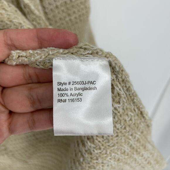 Pure Rebel Open Front Long Knit Cardigan Size Medium - Picture 6 of 6